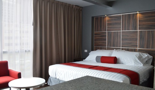 Habitación estándar, 1 cama de matrimonio grande, cocina básica
