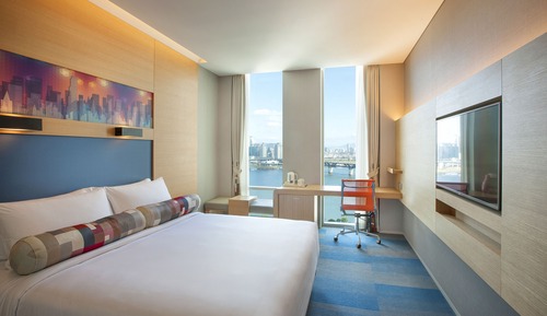 aloft, Habitación, 1 cama de matrimonio grande, vistas al río