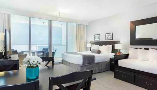 Suite estudio superior, balcón, vistas al mar