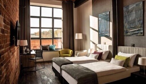 Habitación con 1 cama doble o 2 individuales