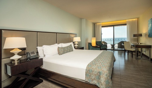 Habitación, 1 cama de matrimonio grande, balcón, vistas al mar