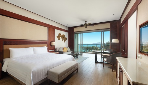 Habitación, 1 cama de matrimonio grande, vistas al mar