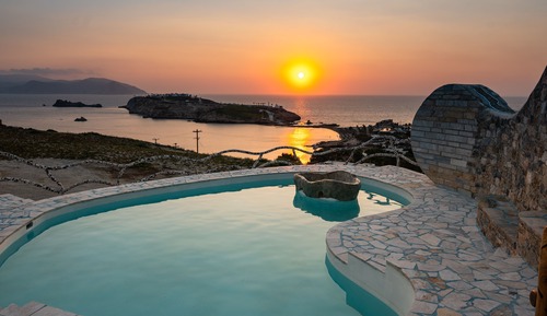 Villa superior, vistas al mar