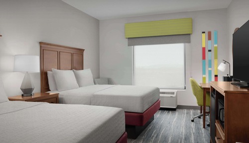 Habitación, 2 camas de matrimonio, no fumadores, frigorífico y microondas