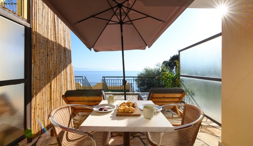 Habitación Deluxe doble, terraza, vistas al mar