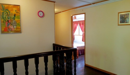 Habitación triple, vistas al jardín