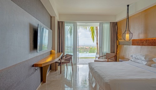 Habitación Deluxe, 1 cama de matrimonio grande, no fumadores, vistas a la bahía (Pool Access)