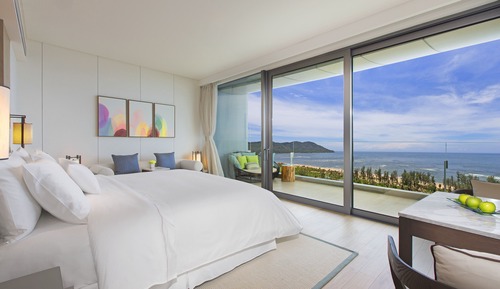 Habitación, 1 cama de matrimonio grande, balcón, vistas al mar