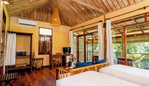 Bungalow tradicional, vistas al jardín