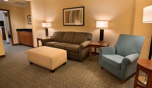Suite, 1 cama de matrimonio grande con sofá cama (2 Rooms, Hearing Accessible, Tub)