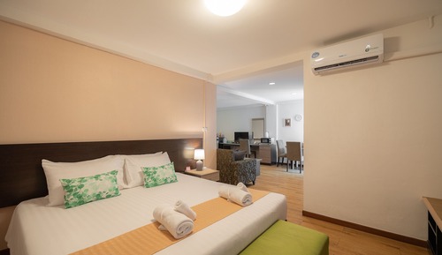 Habitación cuádruple familiar, varias camas