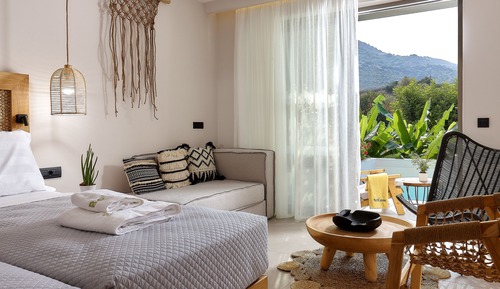 Junior Suite, Pool Access, Garden or Side Sea View