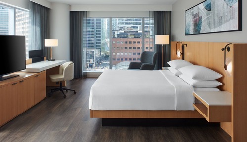 Suite de lujo, 1 cama de matrimonio grande con sofá cama, no fumadores, en una planta alta (View)
