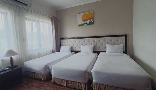 Habitación triple Deluxe, 3 camas individuales, vistas a la montaña