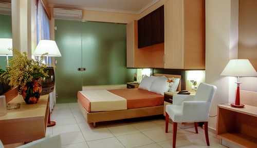 Habitación familiar, vistas al jardín