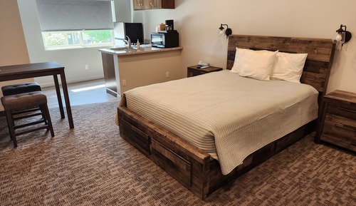 Estudio, 1 cama de matrimonio, materiales antialérgicos