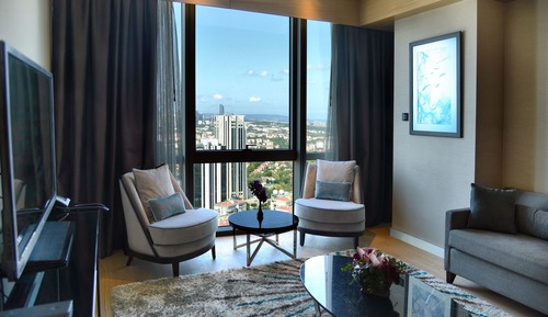 Suite, 1 habitación, cocina básica, vistas parciales al mar (Prestige)