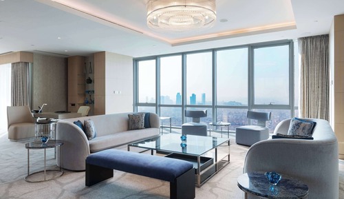 Habitación Deluxe con 2 camas individuales, vistas parciales al mar