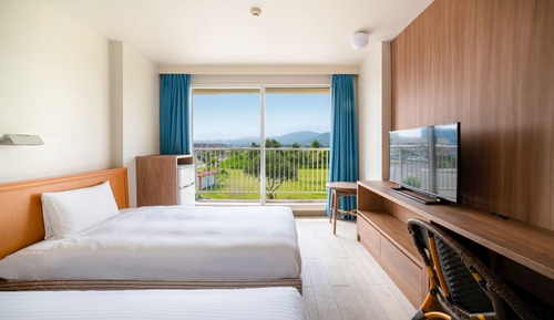 Habitación estándar con 2 camas individuales, no fumadores, vistas al jardín