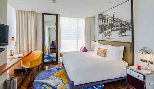 Habitación estándar, 1 cama de matrimonio grande, vistas al jardín, en esquina (Balcony)