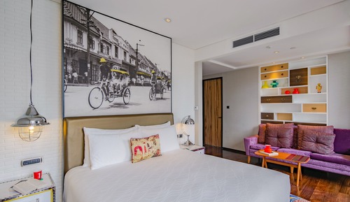 Habitación Premium, 1 cama de matrimonio grande, vistas al jardín, en esquina (Balcony)