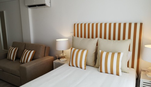 Habitación doble, patio