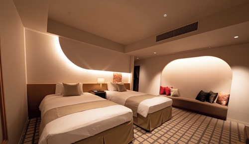 Habitación Deluxe con 2 camas individuales, no fumadores (Up to 3 pax for above 6 yrs)