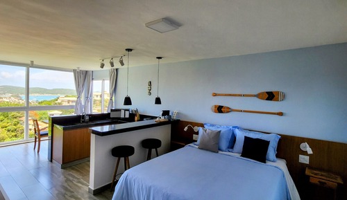 Apartamento Deluxe, 1 cama de matrimonio, cocina básica, vistas al mar
