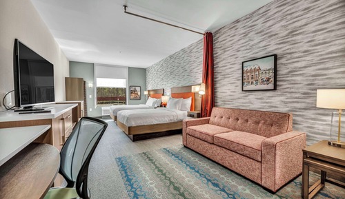 Suite estudio, 2 camas de matrimonio