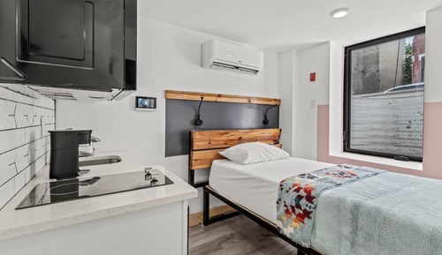 Estudio básico, 1 cama individual, no fumadores, vistas a la ciudad