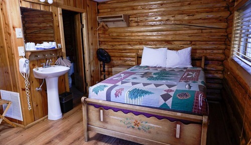 Cabaña, varias camas