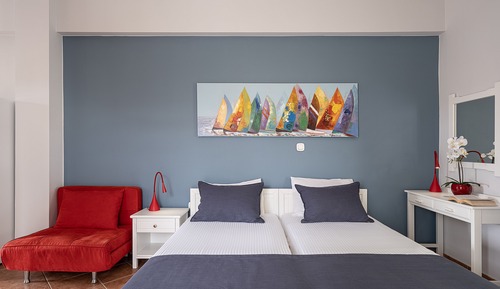 Estudio Deluxe, vistas parciales al mar