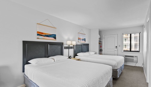 Habitación, 2 camas de matrimonio, vistas al mar, frente al mar