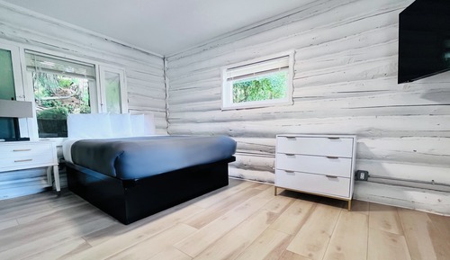 Cabaña, 1 cama de matrimonio con sofá cama, cocina