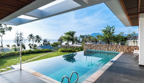 Villa, 2 habitaciones, piscina privada, vistas a la playa (TTC Pavilion)