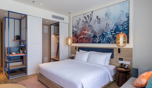 Habitación Deluxe doble, 1 cama de matrimonio grande, vistas al jardín