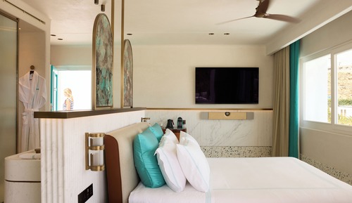 Suite panorámica, bañera de hidromasaje, vistas al mar