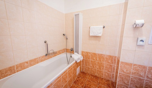 Habitación estándar con 1 cama doble o 2 individuales, bañera