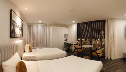 Habitación de lujo con 2 camas individuales