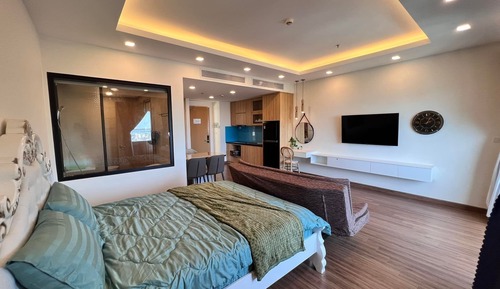 Estudio City, 1 habitación, balcón, vistas al mar