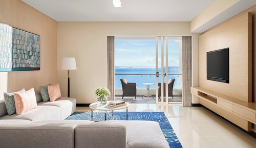 Habitación, varias camas, vistas al mar (Residence Horizon)
