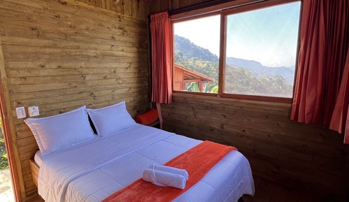 Habitación estándar doble, terraza, vistas a la montaña