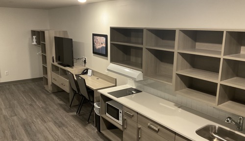 Suite estudio económica, 2 camas de matrimonio, no fumadores (Accessible Tub)