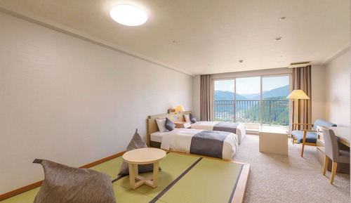 Habitación estándar con 2 camas individuales, no fumadores (Japanese-Western, 6 Tatami Mats)