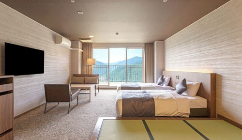 Habitación superior con 2 camas individuales, no fumadores (Japanese-Western, Top Floor)