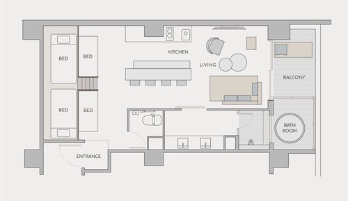 Suite de lujo, no fumadores (View Bath Bunk Suite)
