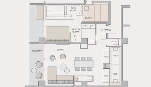 Suite Premium, no fumadores (Sauna Suite)