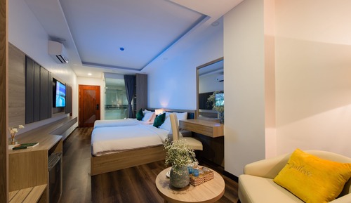 Habitación ejecutiva, 2 camas de matrimonio, vistas a la ciudad