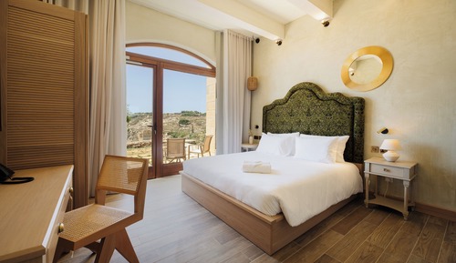 Habitación doble superior, 1 cama de matrimonio grande, no fumadores, vistas al mar