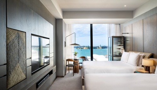 Habitación clásica, 2 camas de matrimonio, vistas al puerto